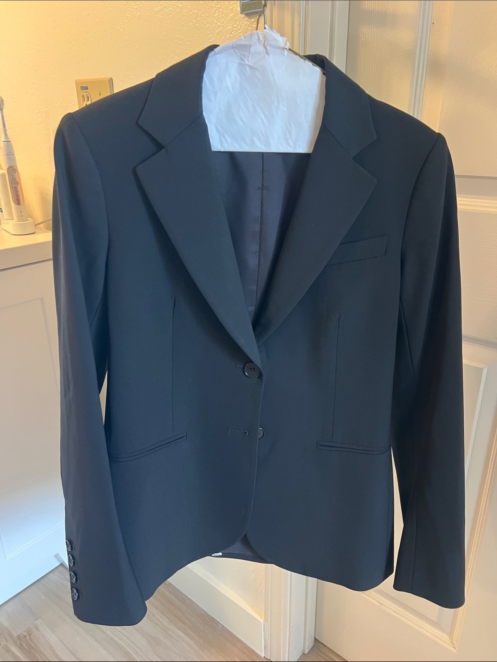 Theory Black Tailored Two-Button Women's Blazer